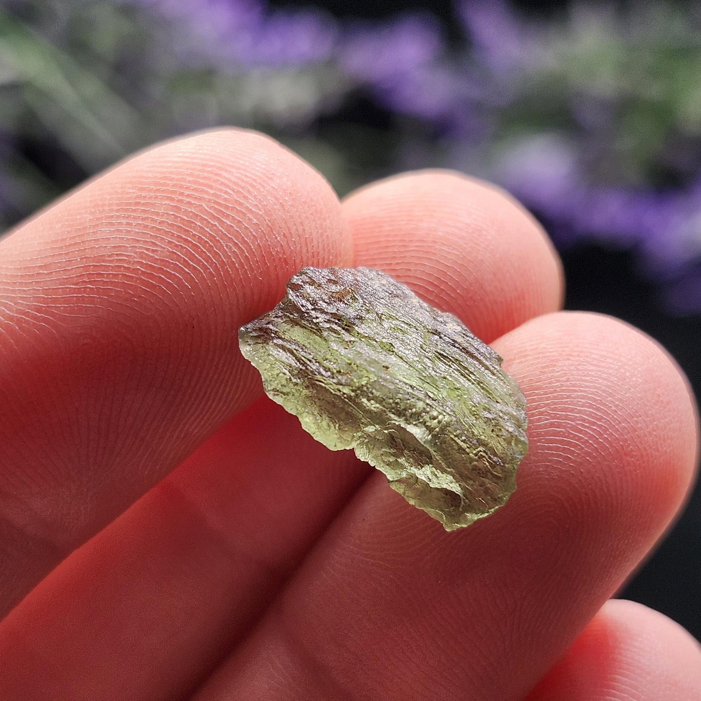 Moldavite with Natural HOLE