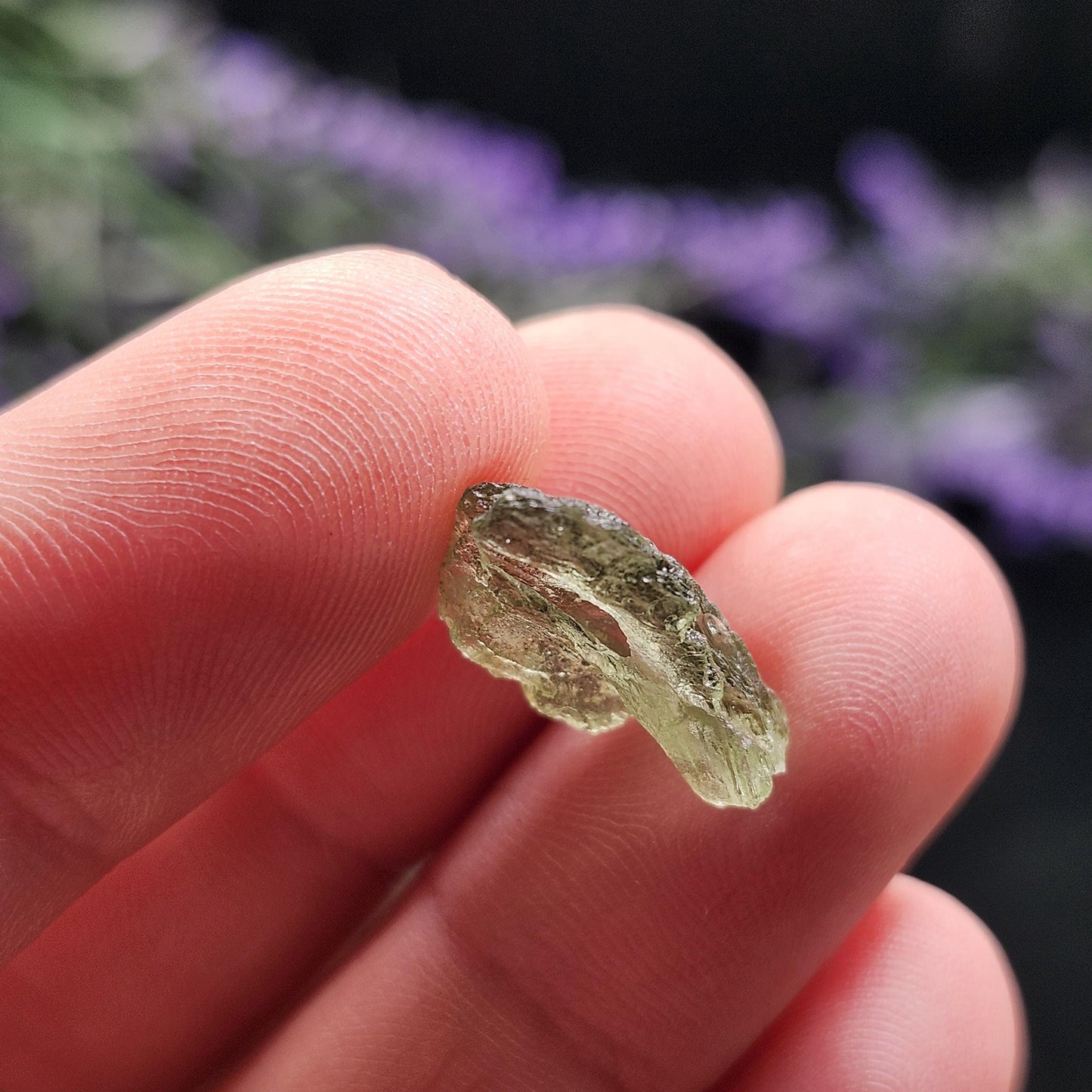 Moldavite with Natural HOLE