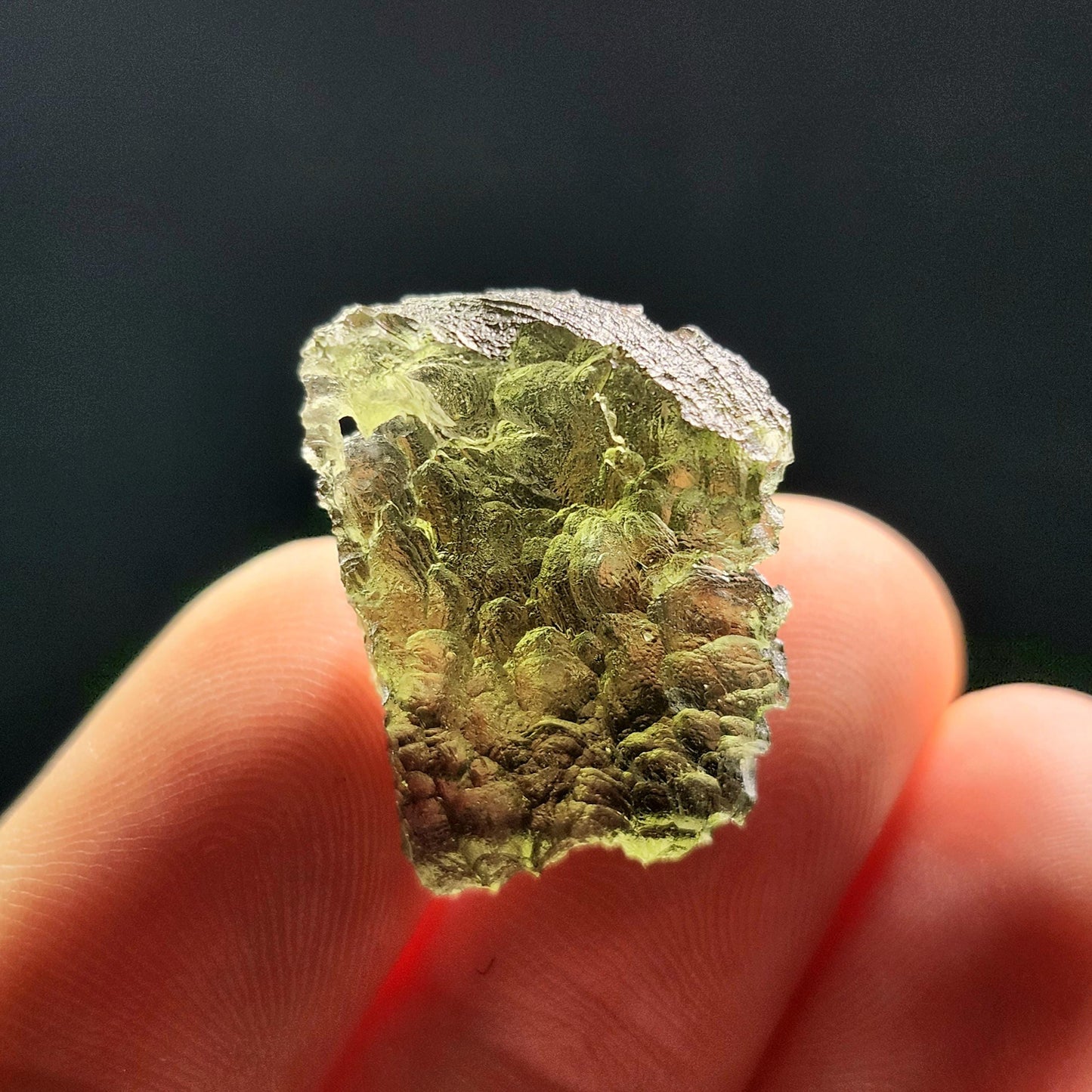 Moldavite with Natural HOLE