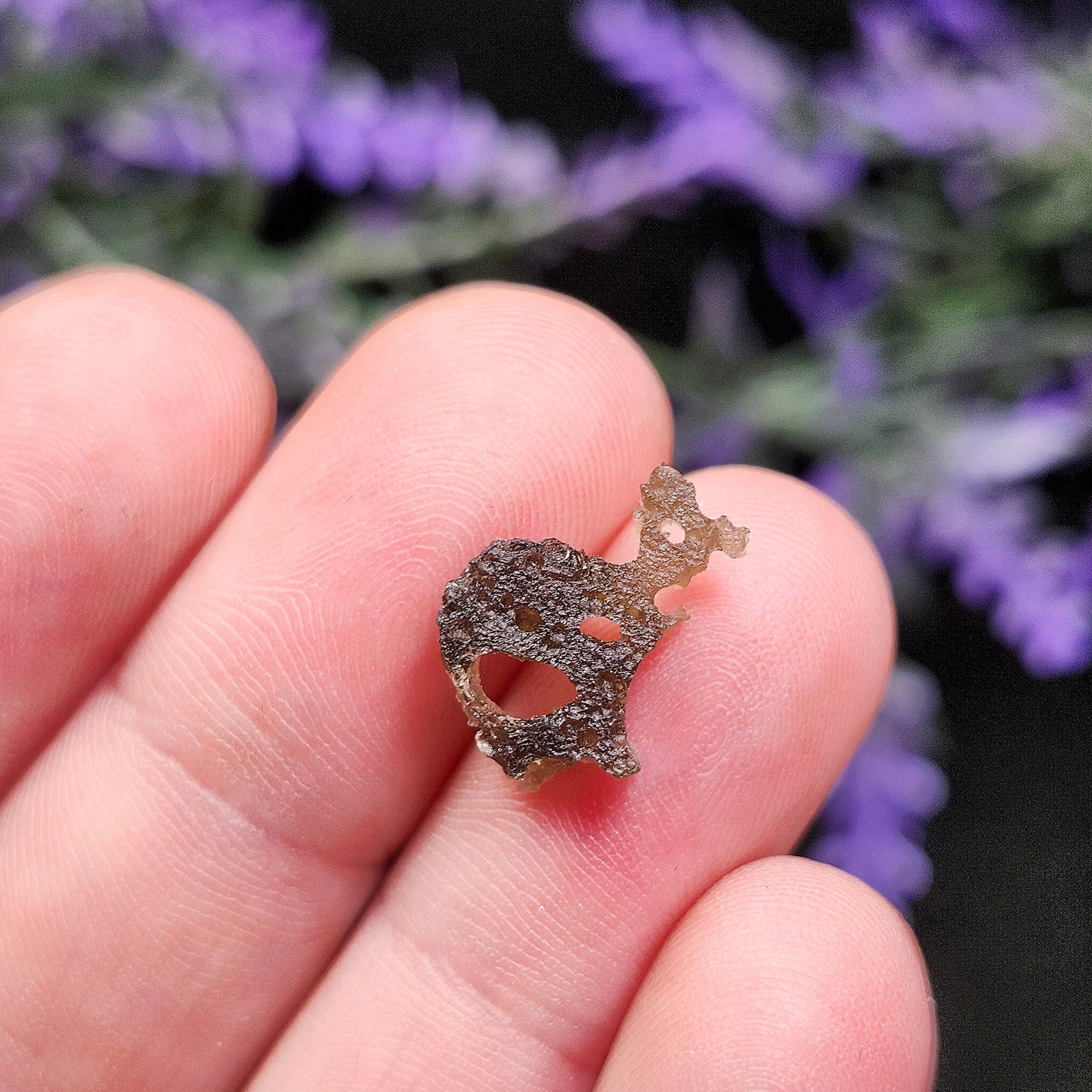 Moldavite with Natural HOLE
