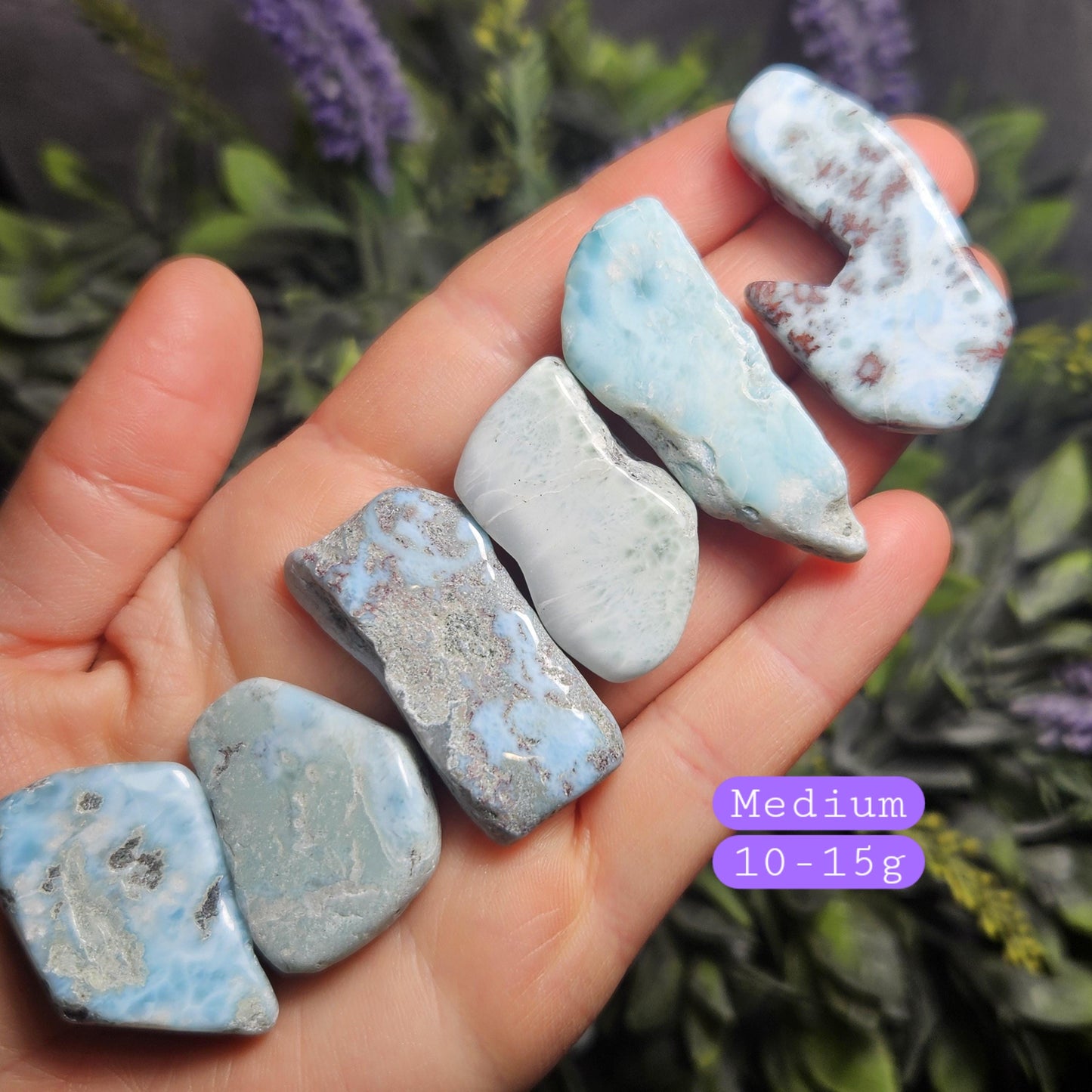 Polished Larimar Slab
