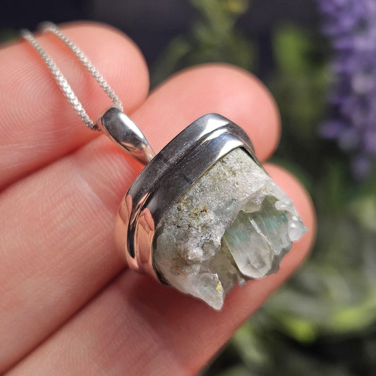 Ajoite Cluster Pendant