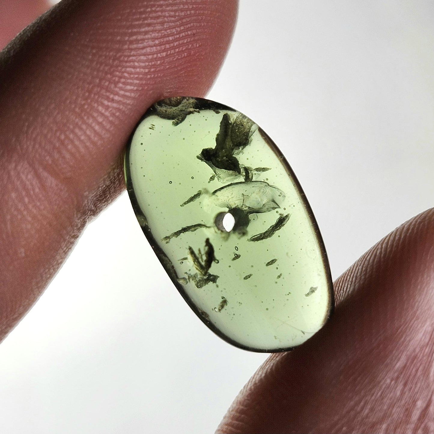 Polished Moldavite Bead