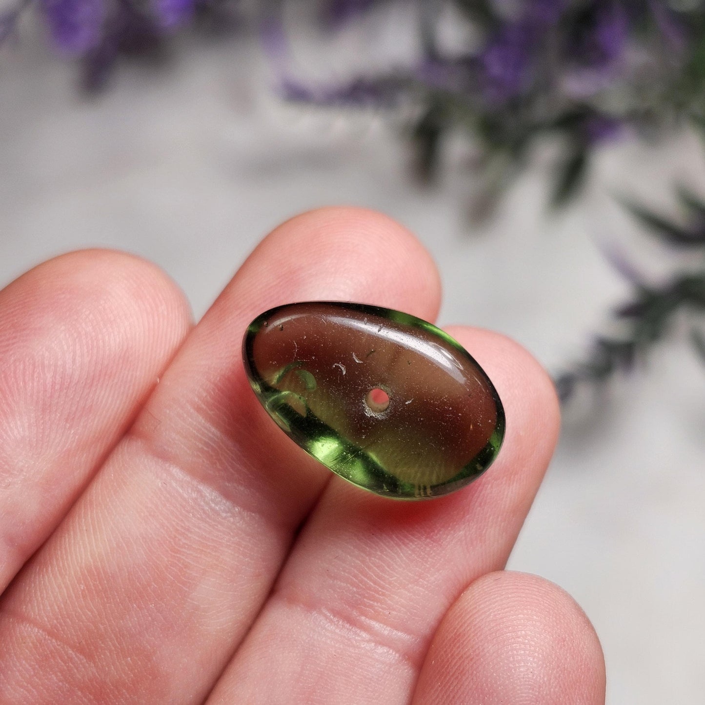 Moldavite Bead