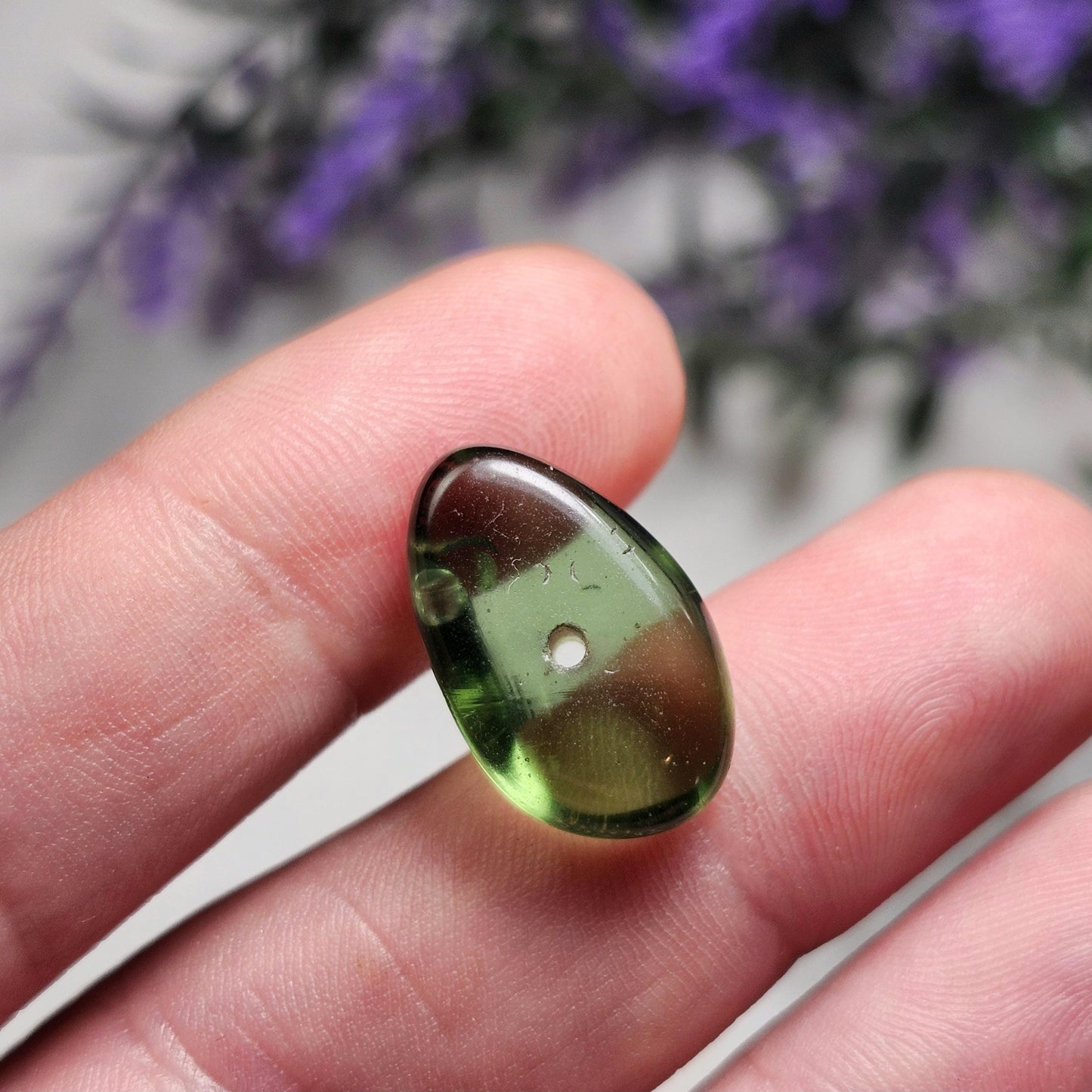 Moldavite Bead