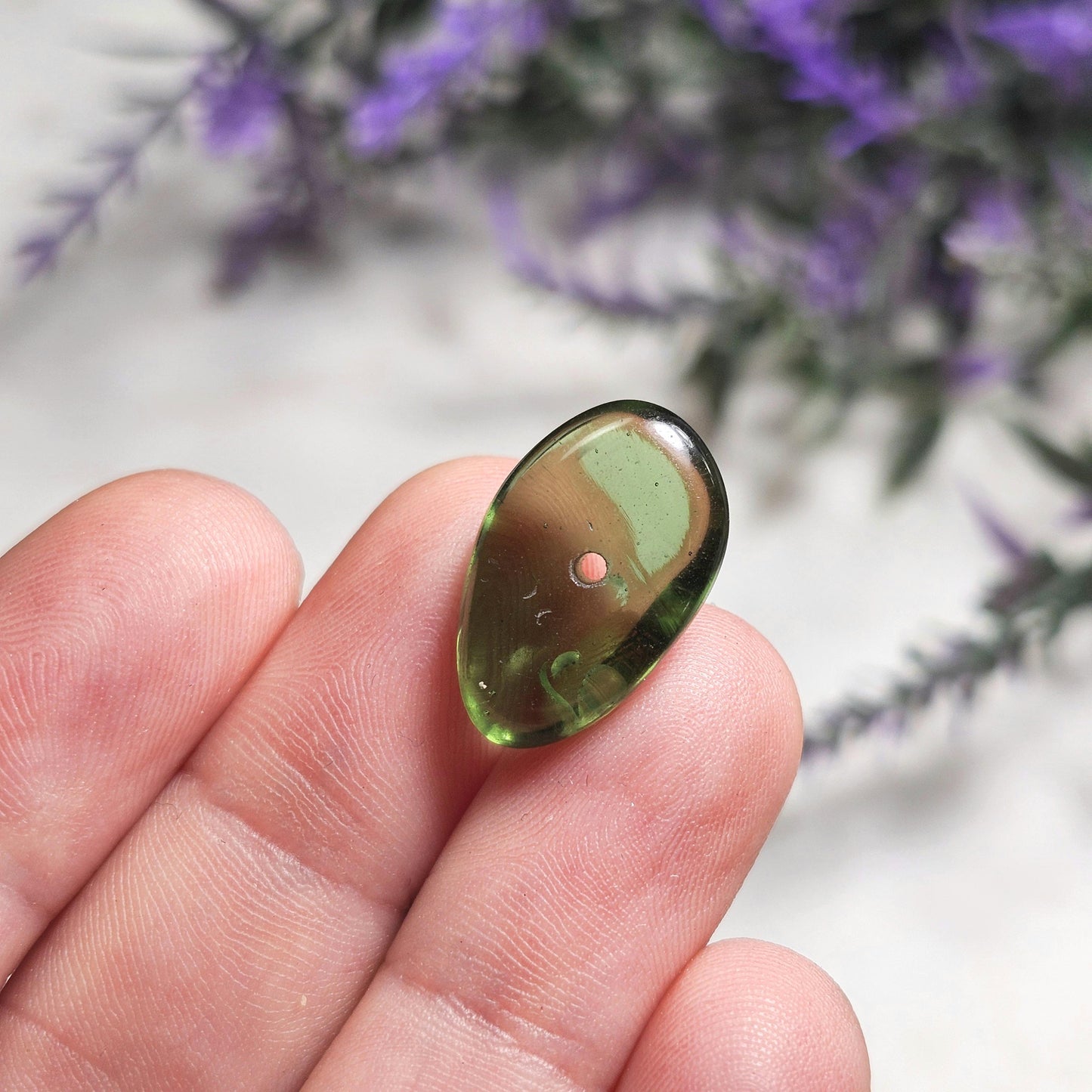 Moldavite Bead