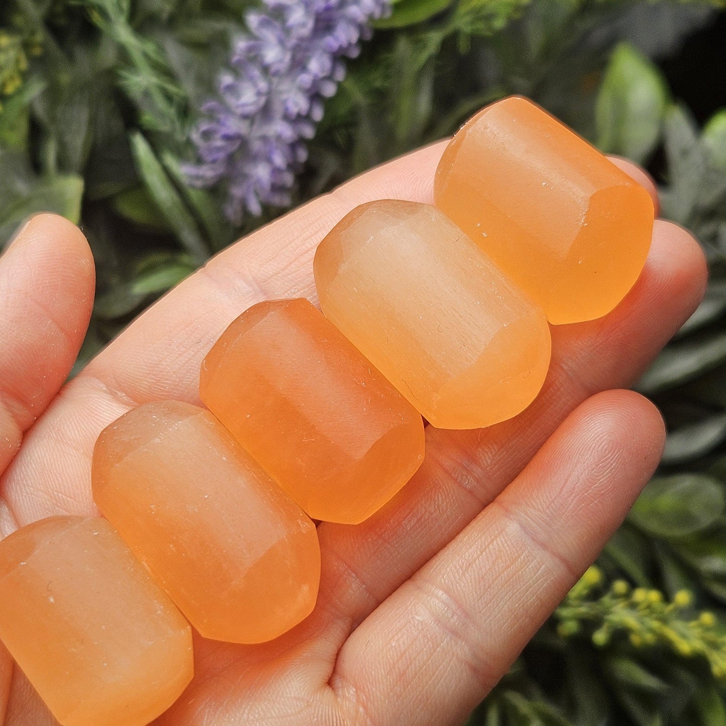 Peach Selenite Crystal