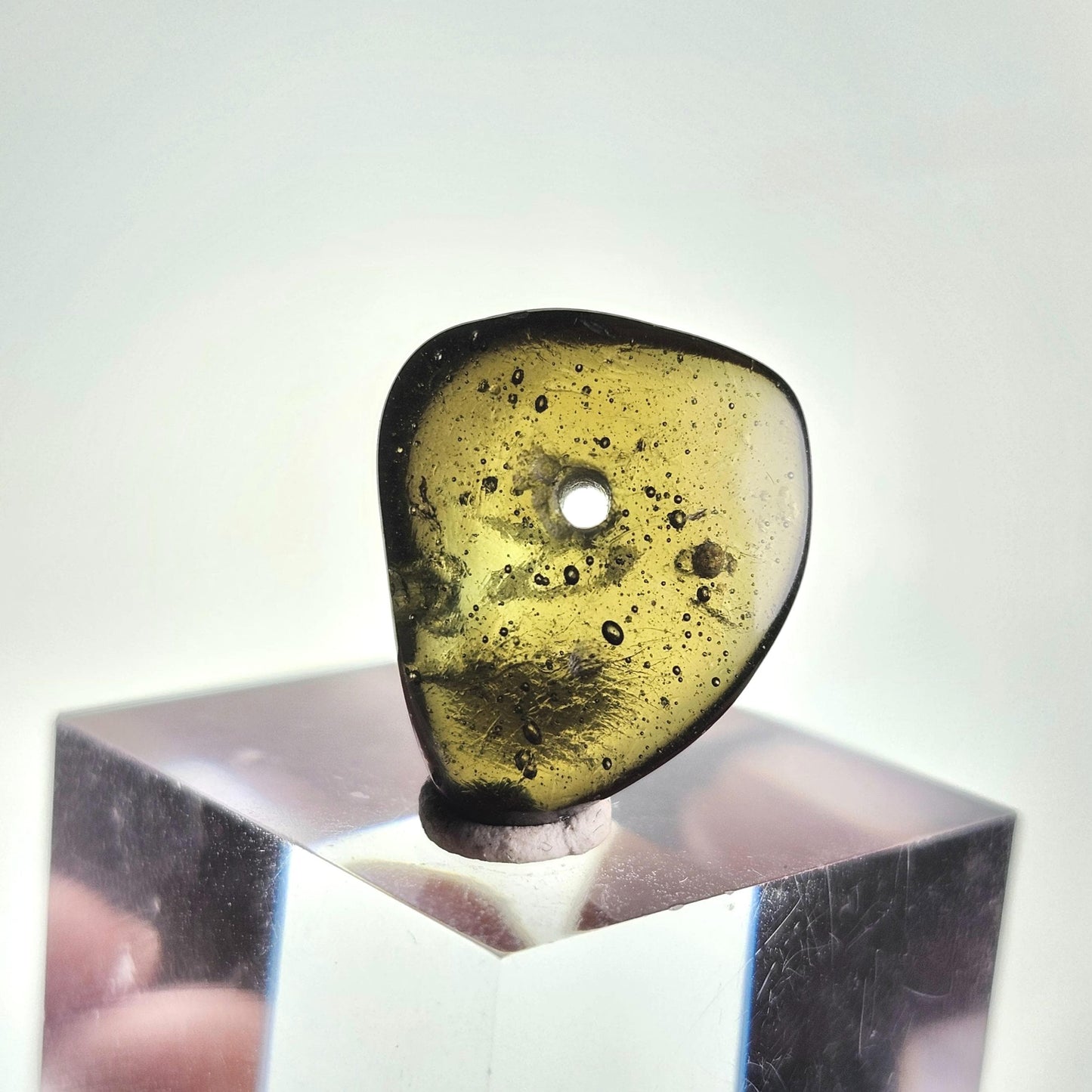 Authentic Moldavite Bead