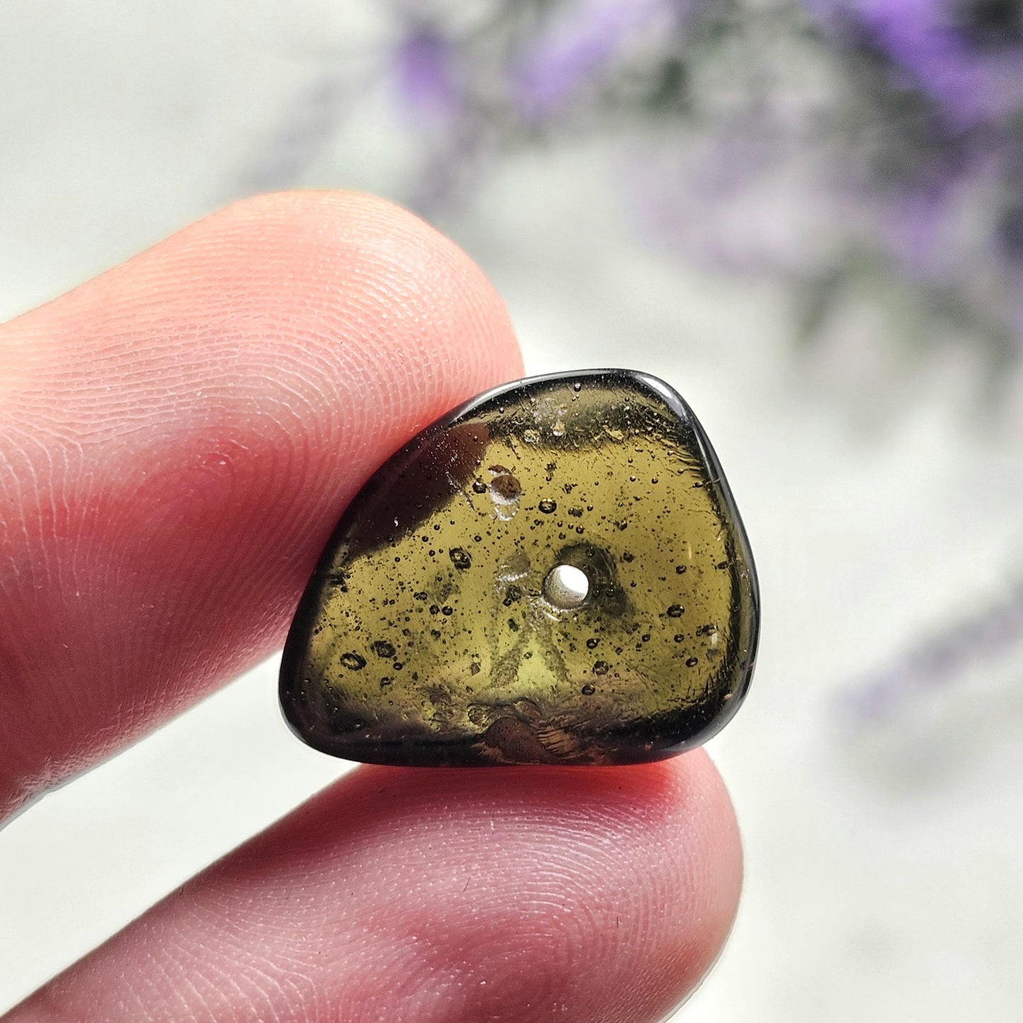 Authentic Moldavite Bead