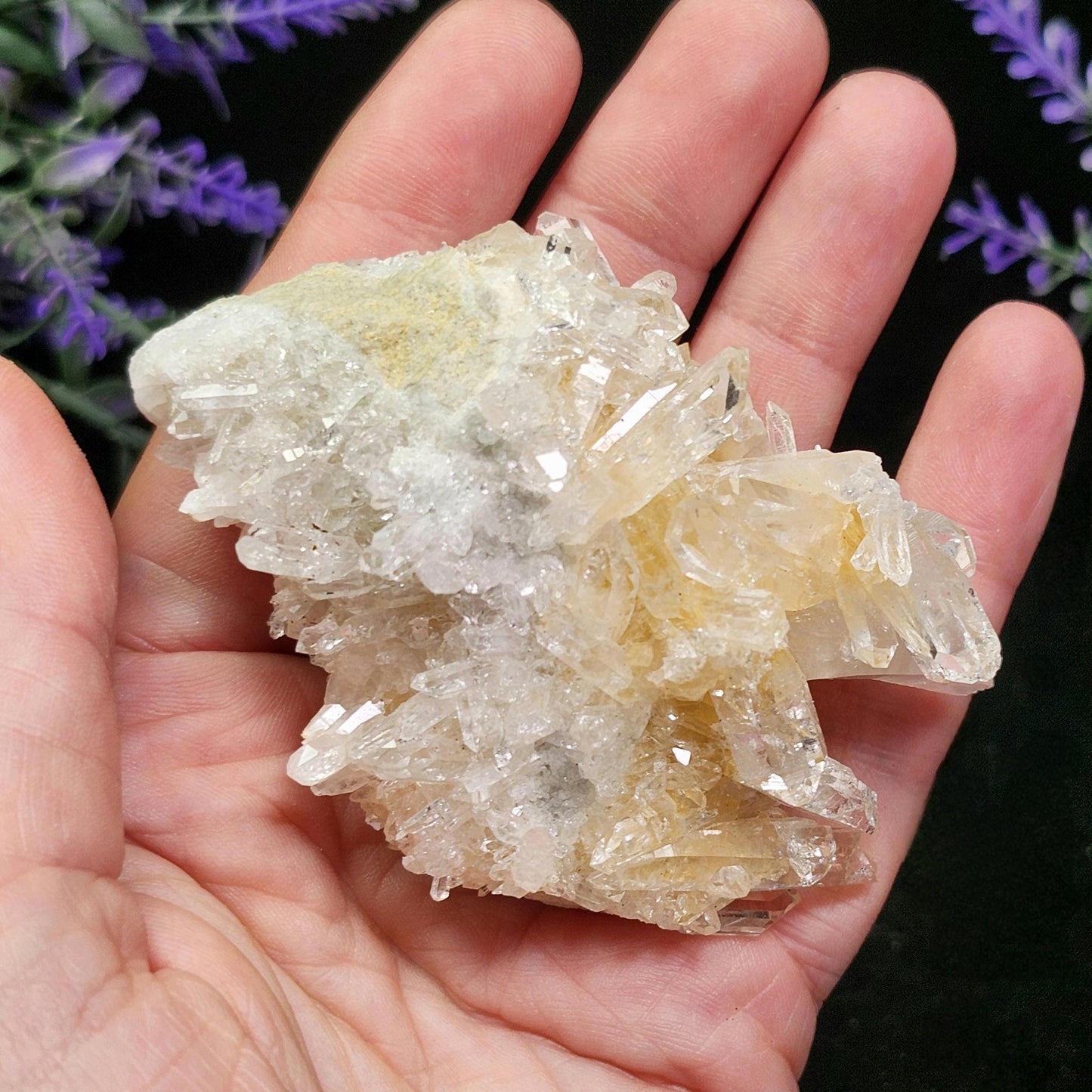 Lemurian Quartz Cluster 99g
