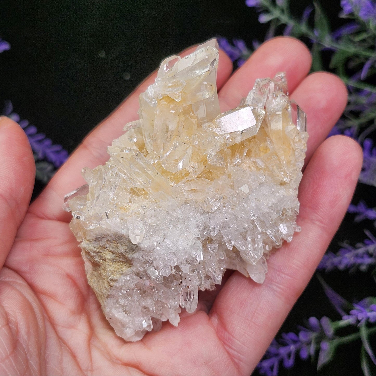 Lemurian Quartz Cluster 99g