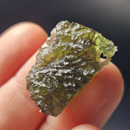 Moldavite with Natural HOLE