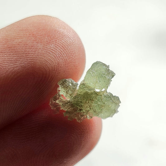 Angel Chime Moldavite with Natural HOLE .41g