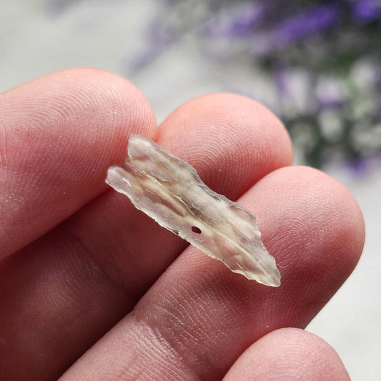 Angel Chime Moldavite with Natural HOLE