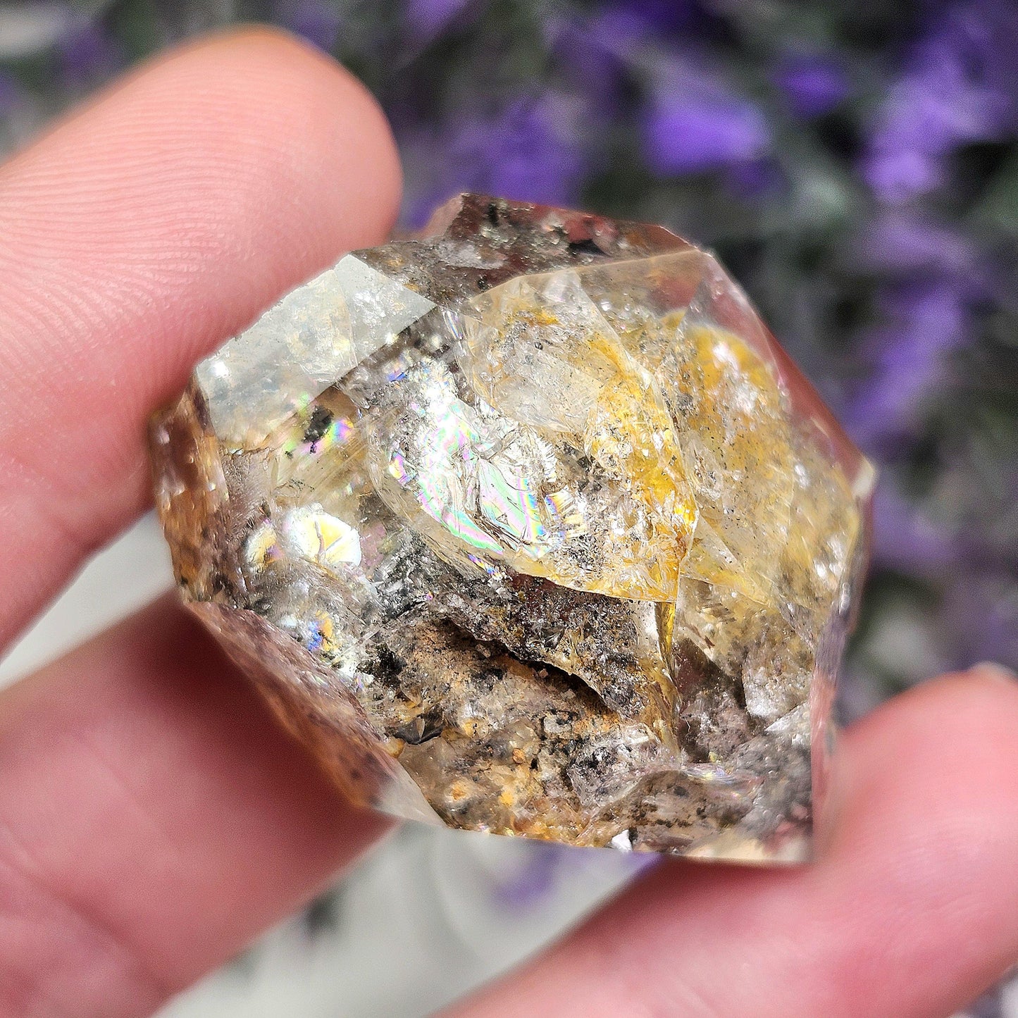 Golden Herkimer Diamond Crystal