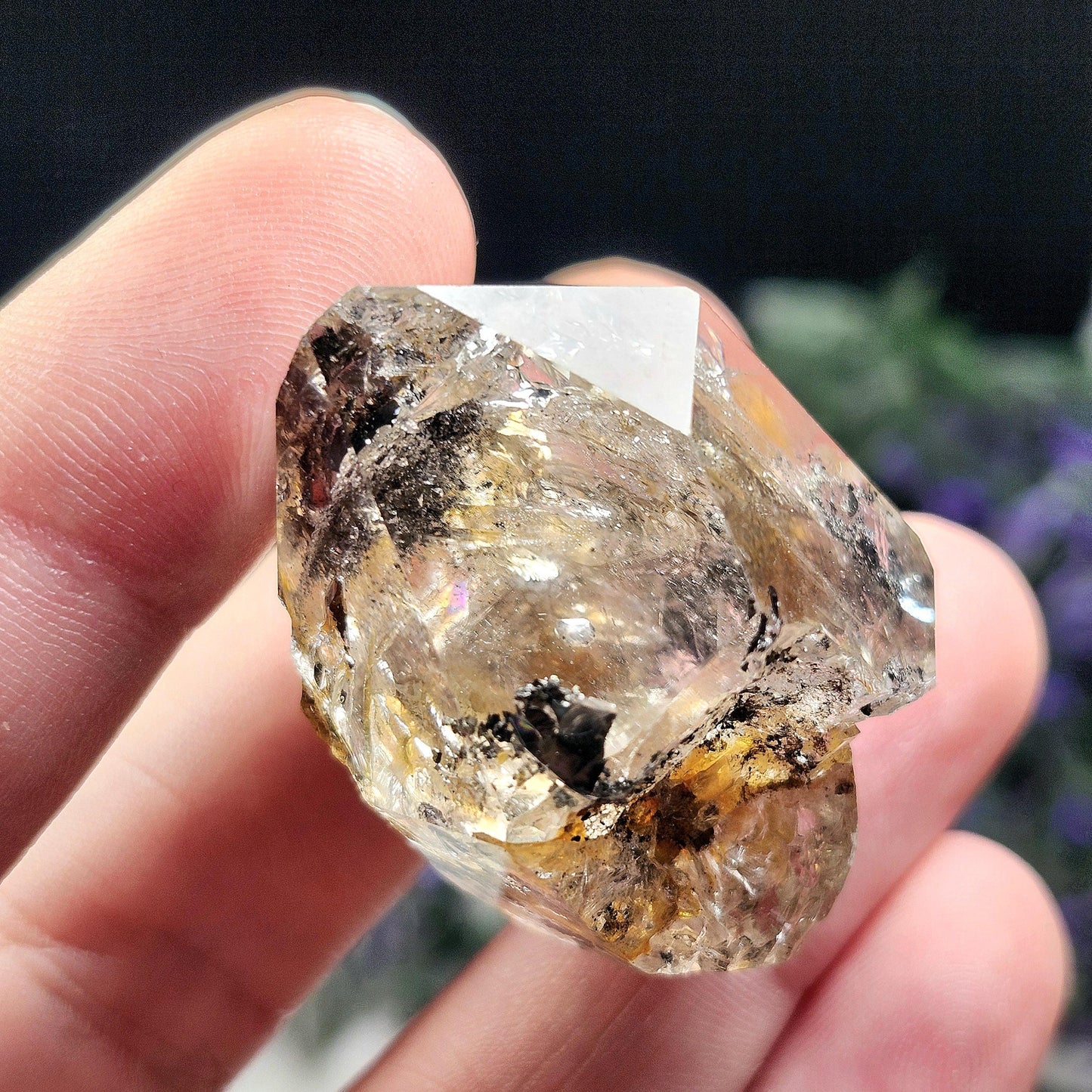 Golden Herkimer Diamond Crystal