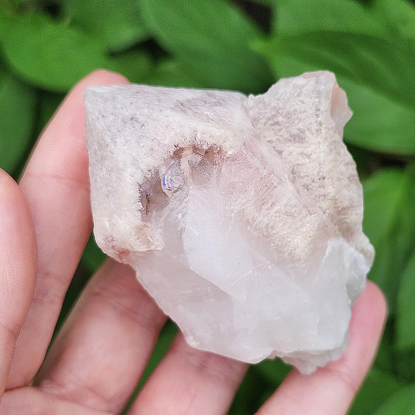 Dreamsicle Pink Lemurian Quartz 158g