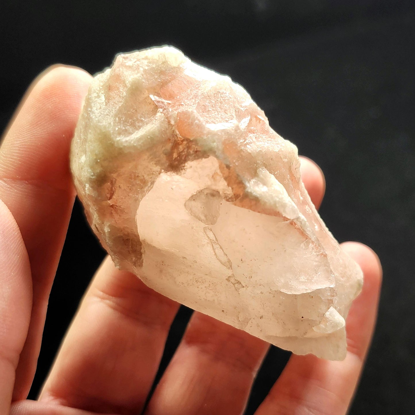 Dreamsicle Pink Lemurian Quartz 118g