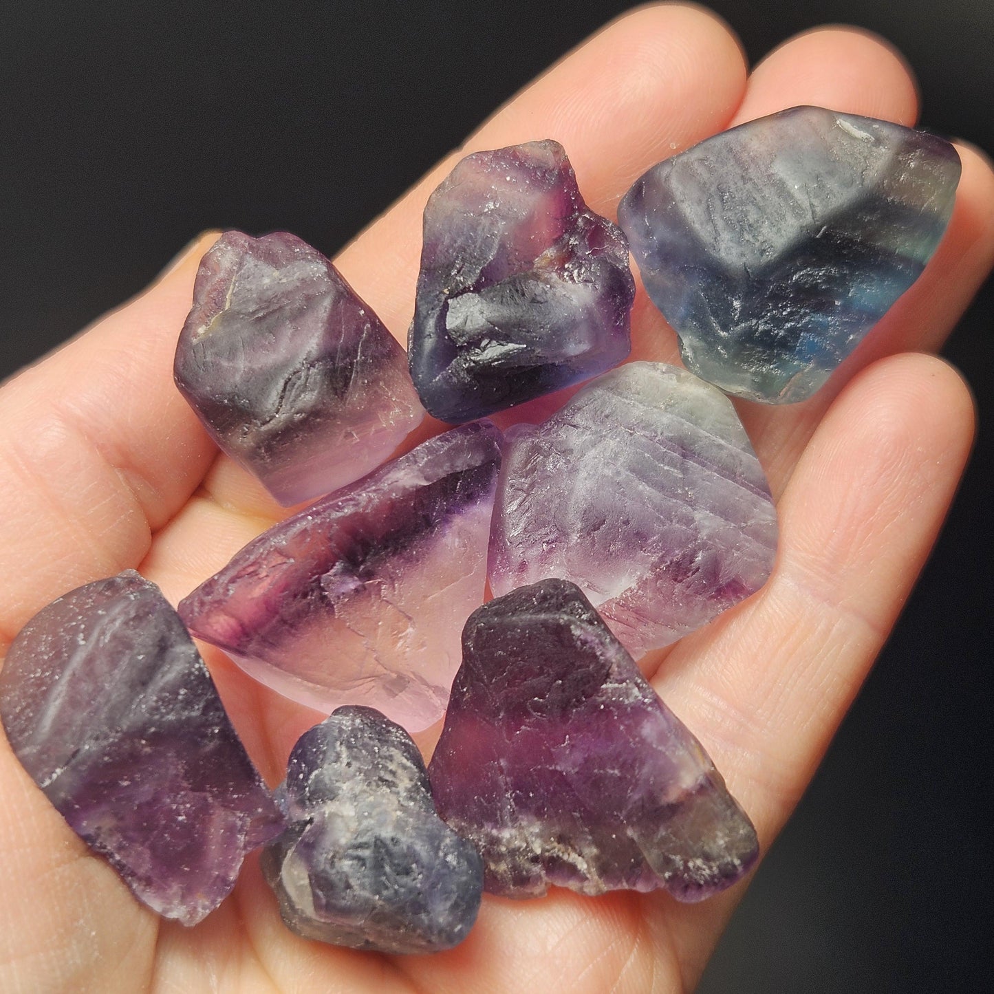 Raw Rainbow Fluorite Crystal