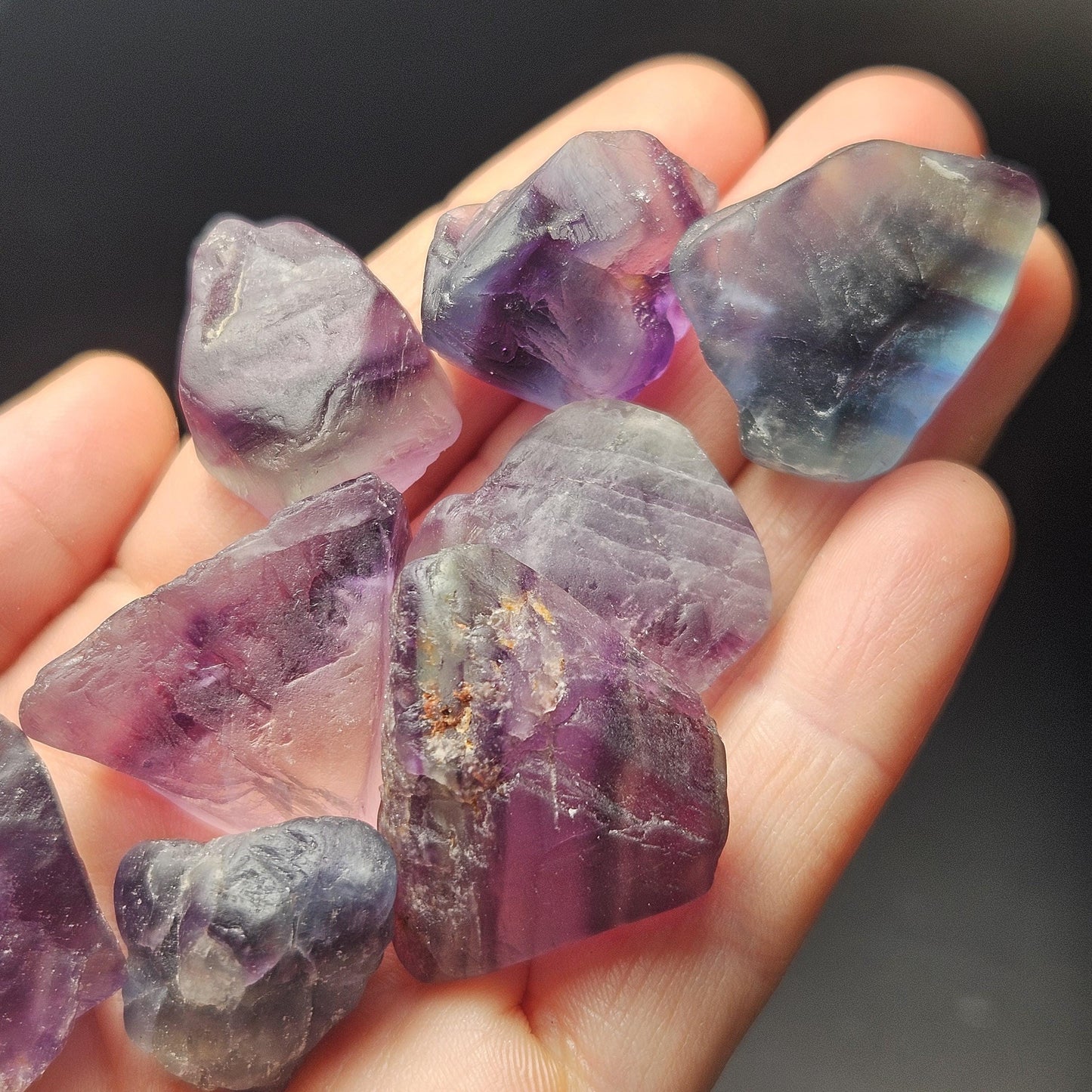 Raw Rainbow Fluorite Crystal