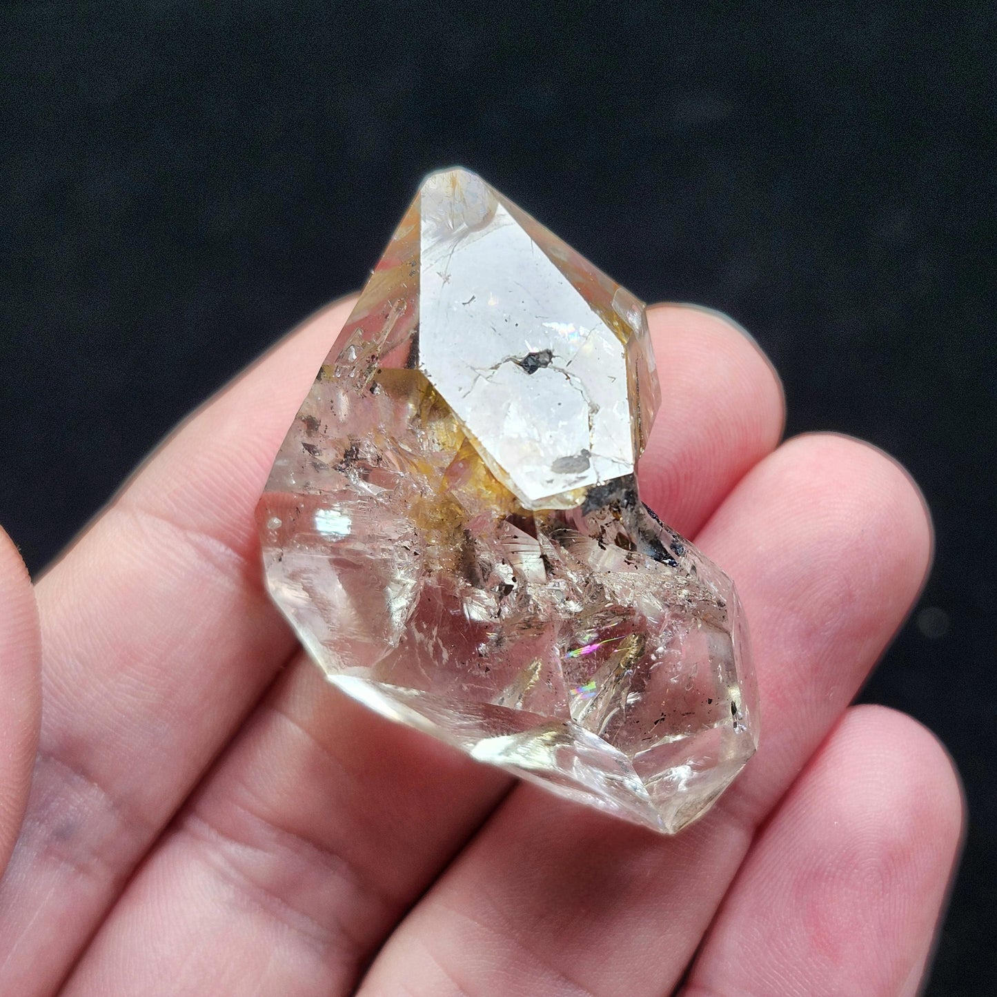 Golden Herkimer Diamond Crystal