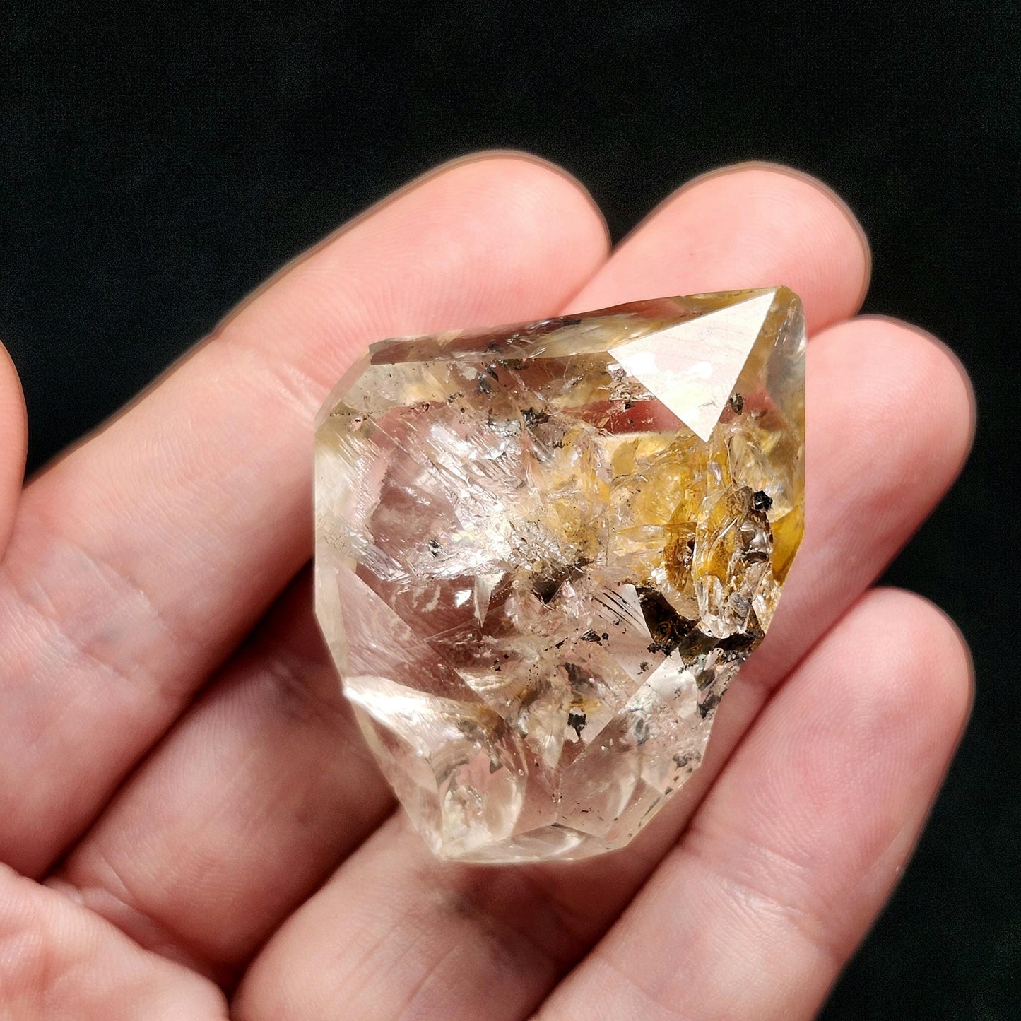 Golden Herkimer Diamond Crystal
