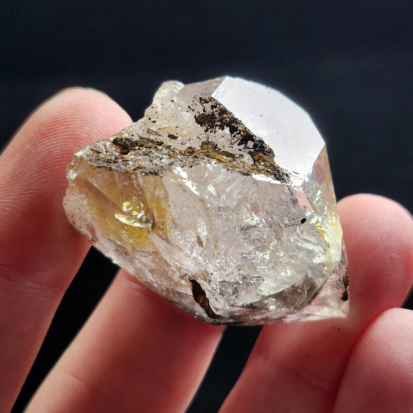Golden Herkimer Diamond Crystal