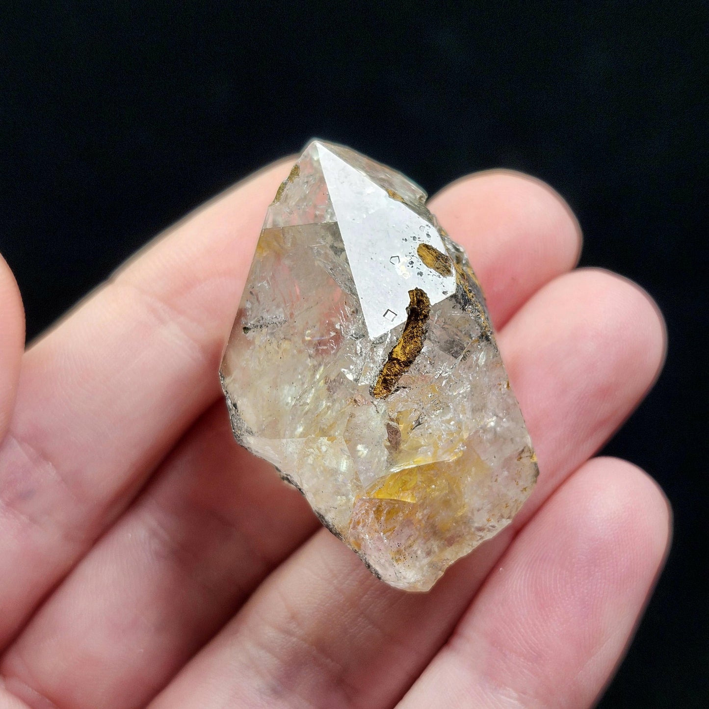 Golden Herkimer Diamond Crystal