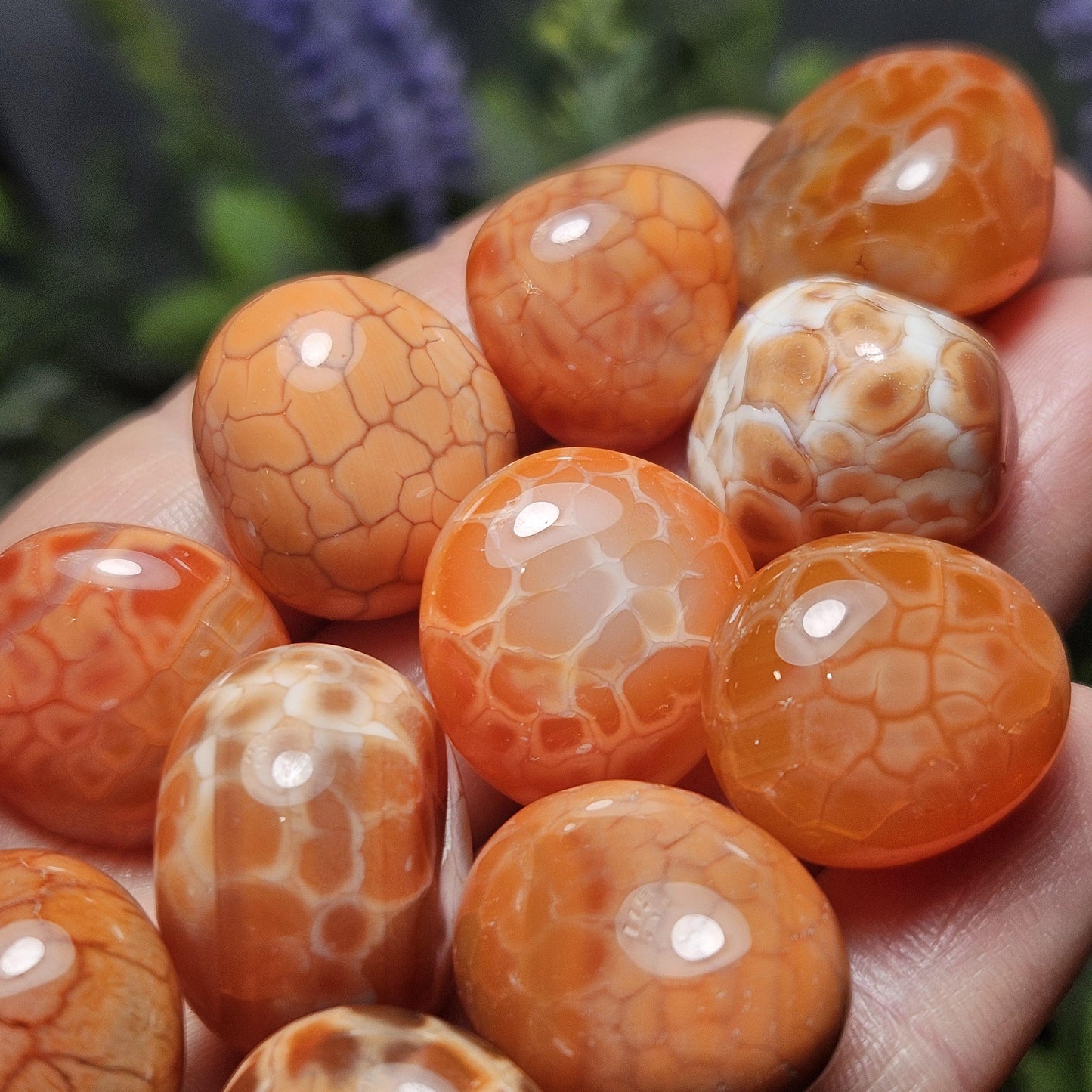 Fire Agate Tumbled Stone