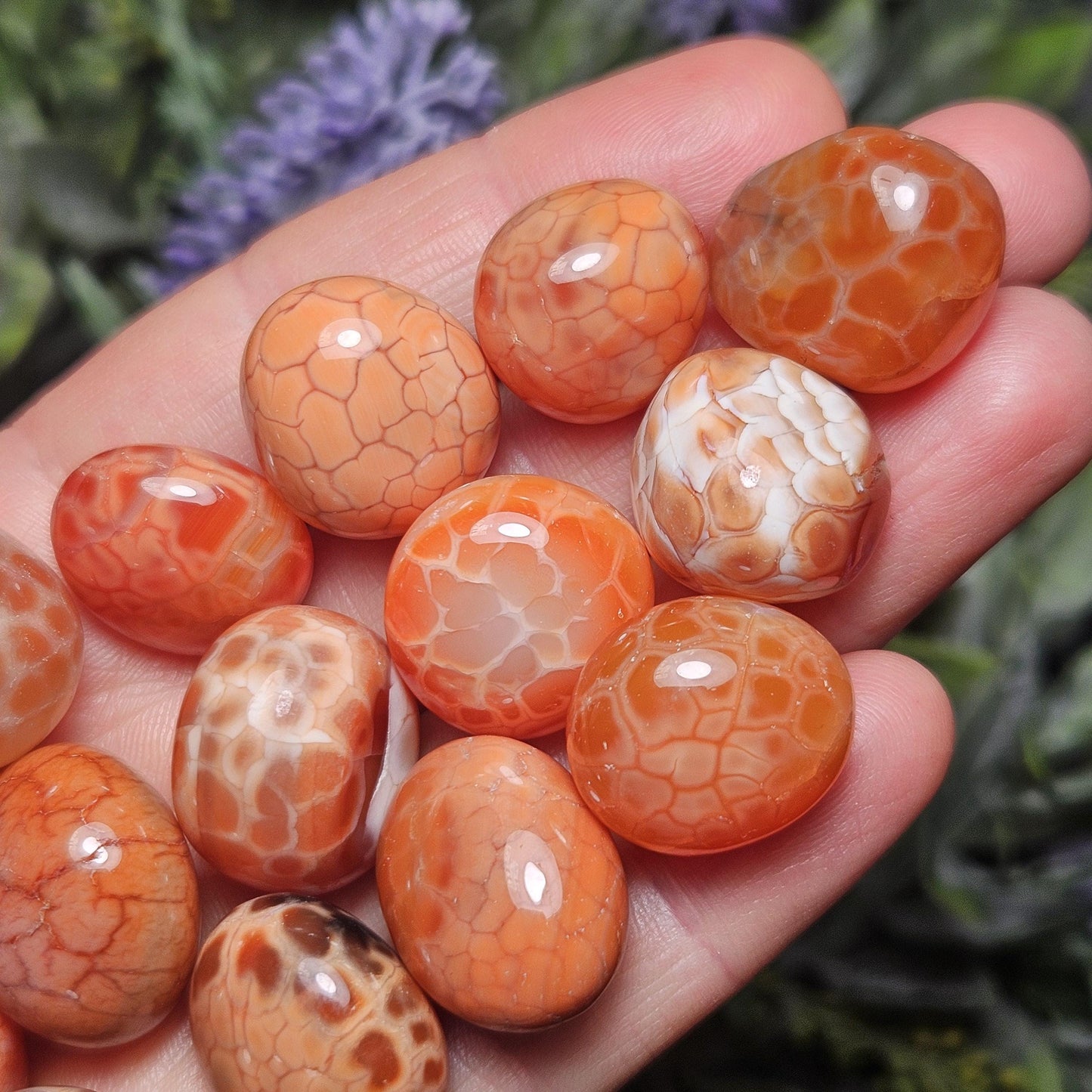 Fire Agate Tumbled Stone