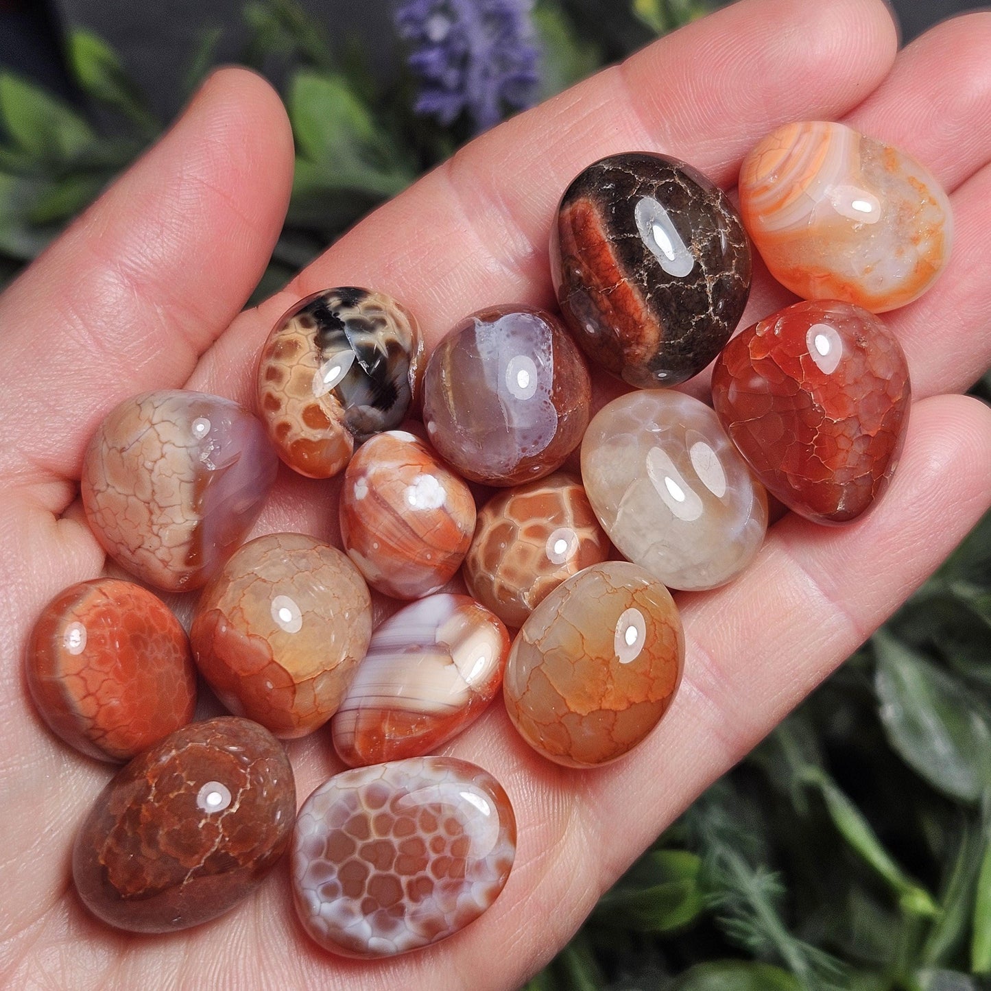 Fire Agate Tumbled Stone