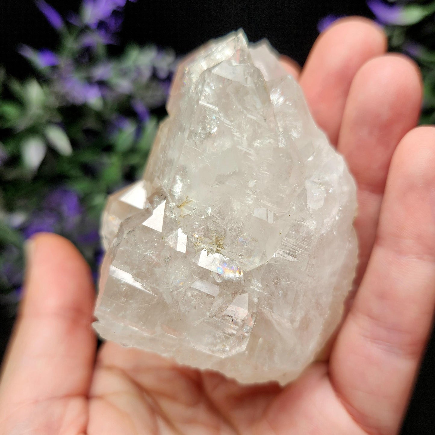Swiss Elestial Quartz Crystal 157g