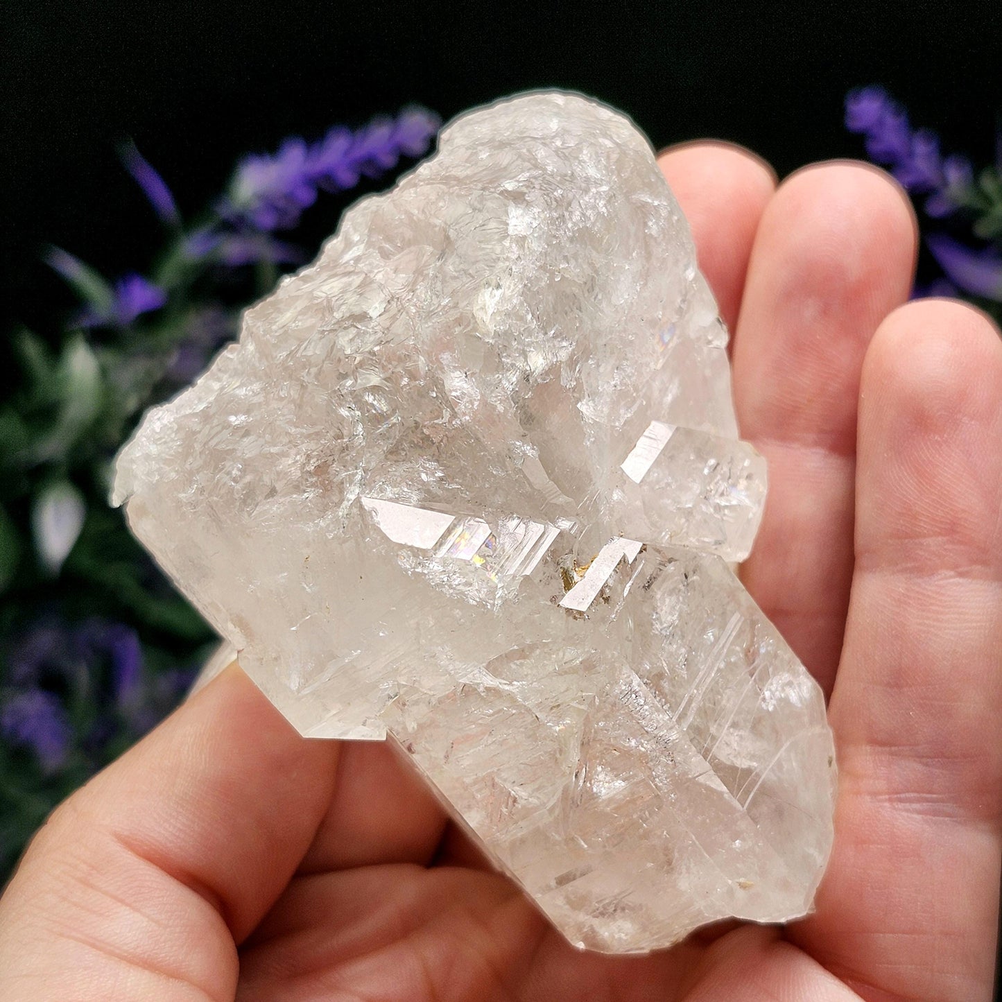 Swiss Elestial Quartz Crystal 157g