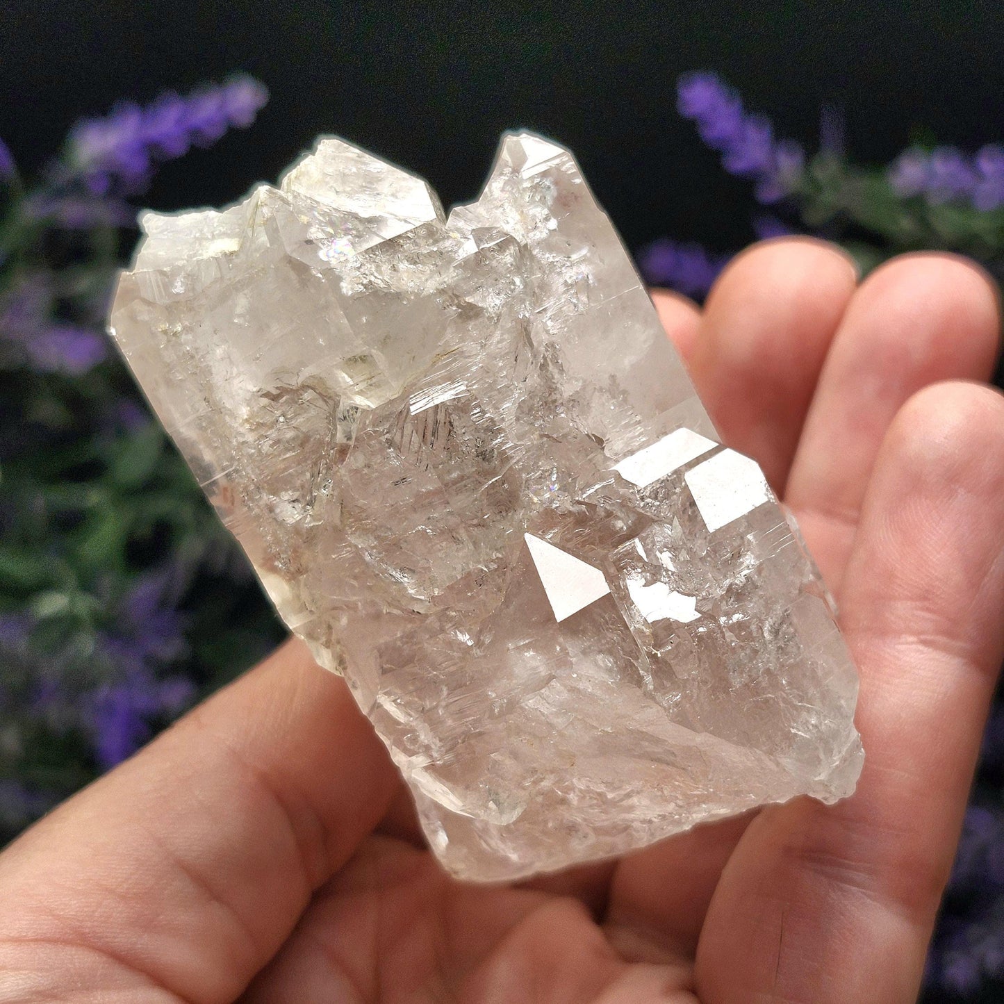 Swiss Elestial Quartz Crystal 157g