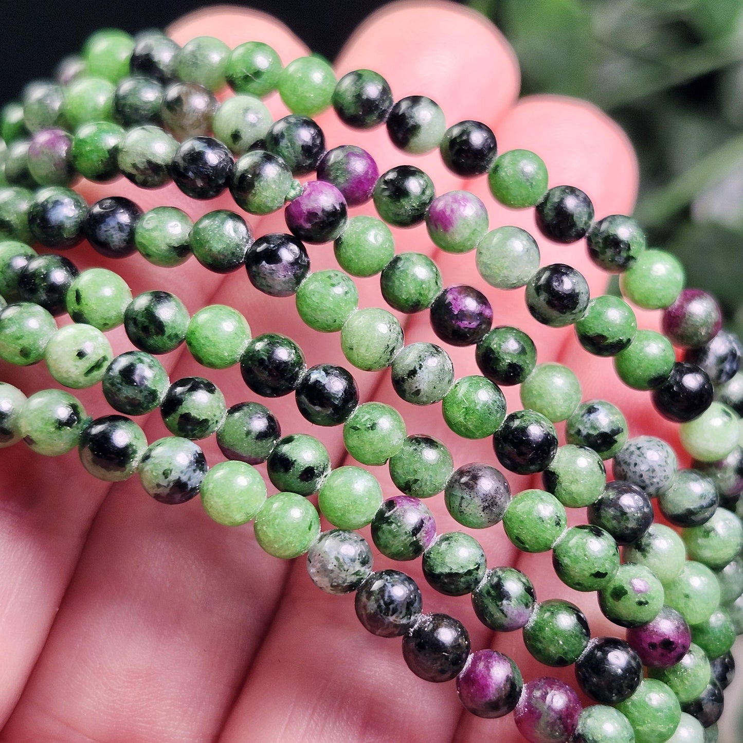 Ruby Zoisite Bracelet