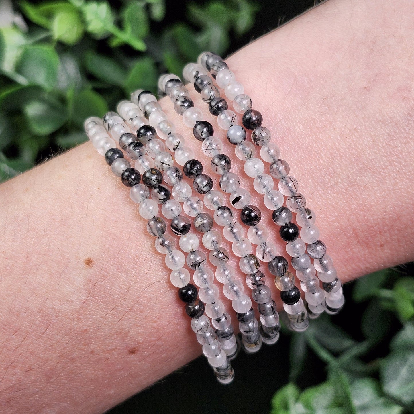 Black Rutilated Quartz Bracelet