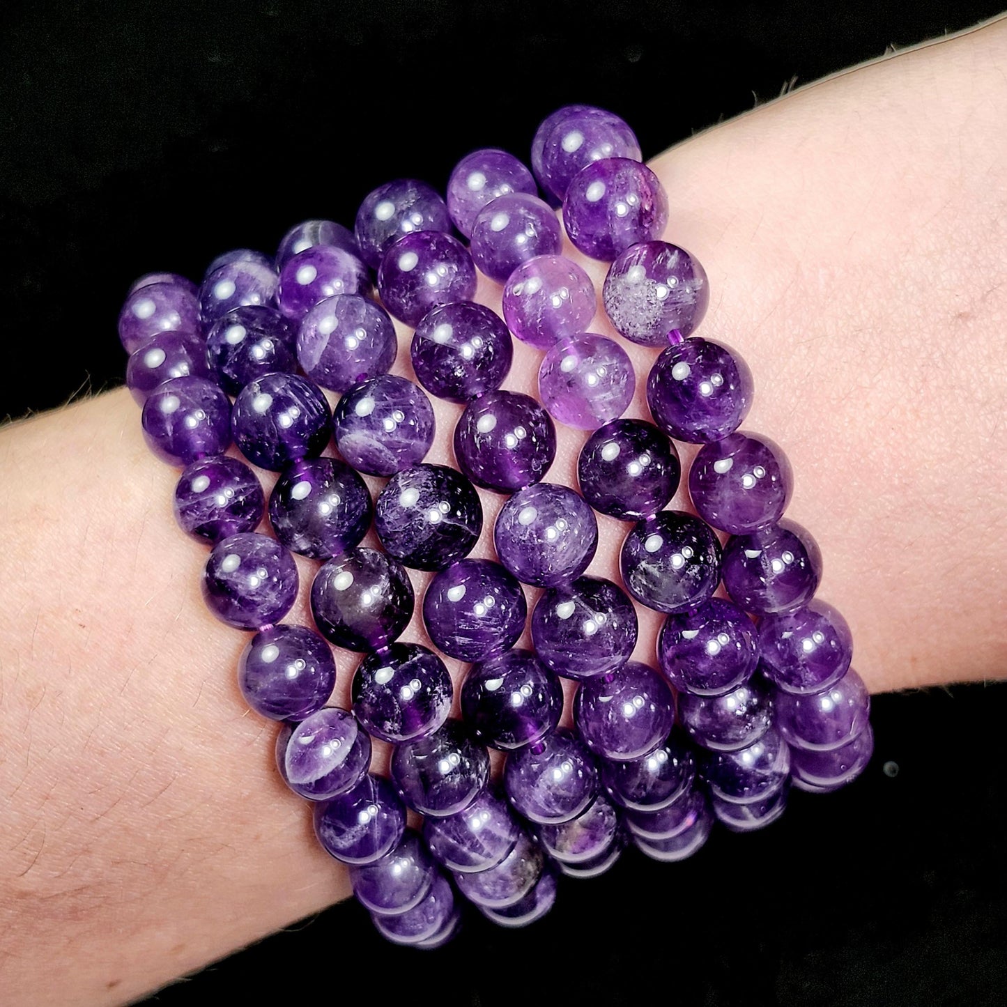 Amethyst Beaded Bracelet