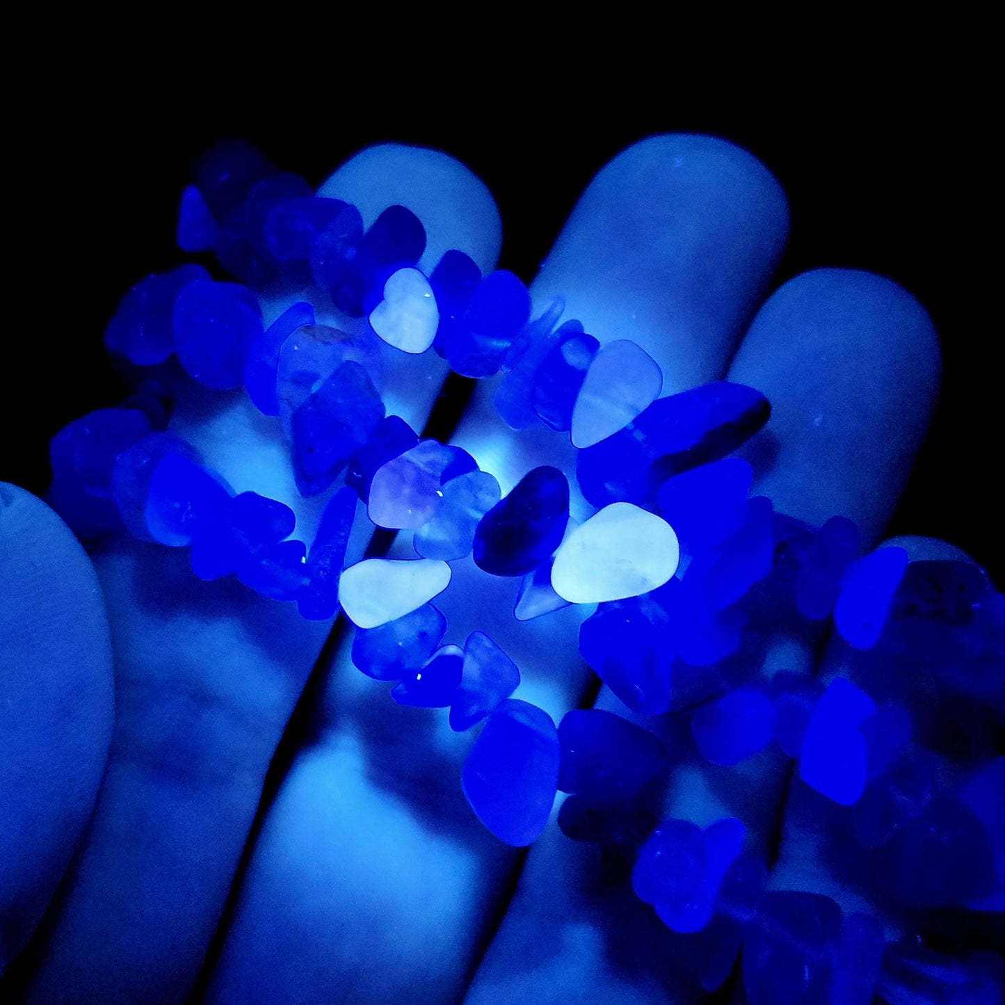 UV Reactive Rainbow Fluorite Bracelet