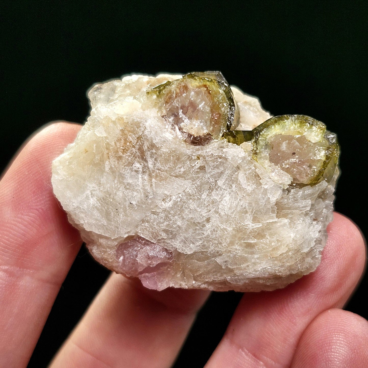Watermelon Tourmaline & Quartz 43g