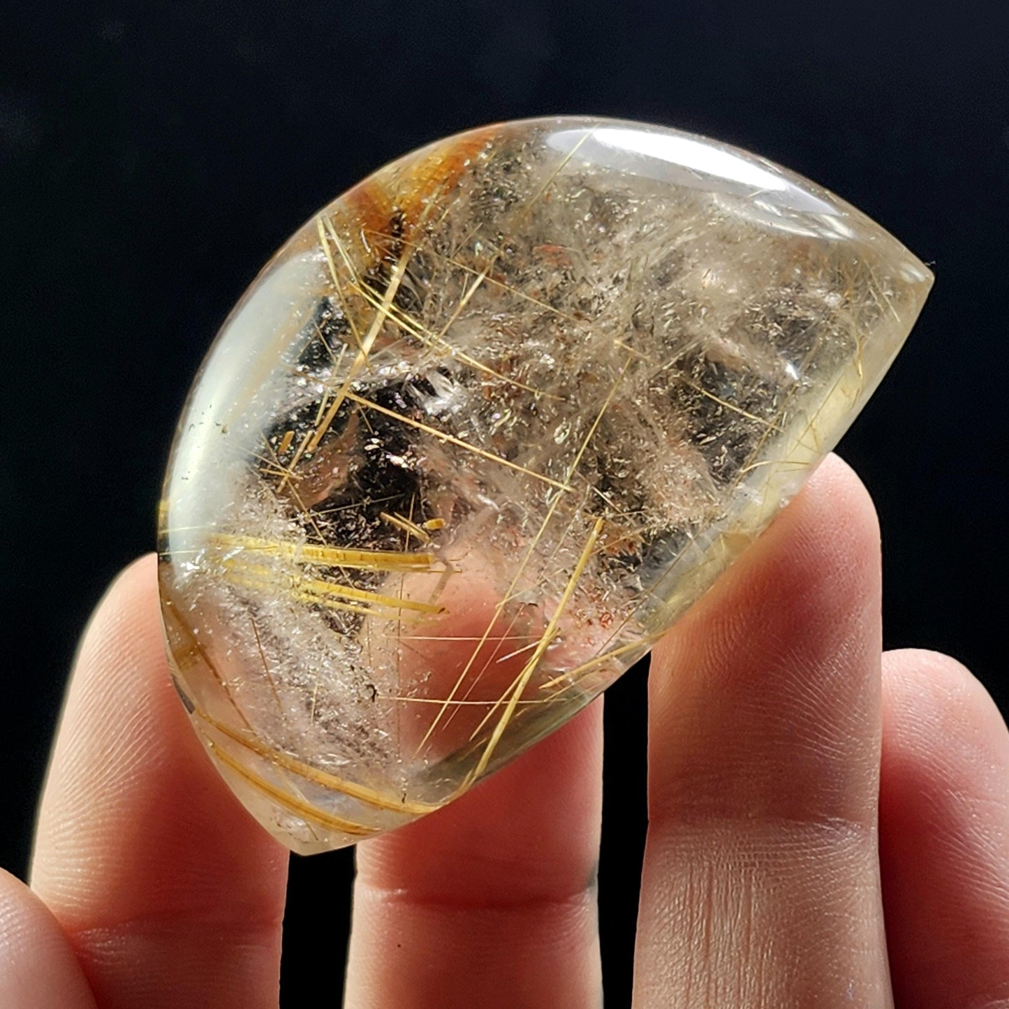 Polished Rutilated Quartz