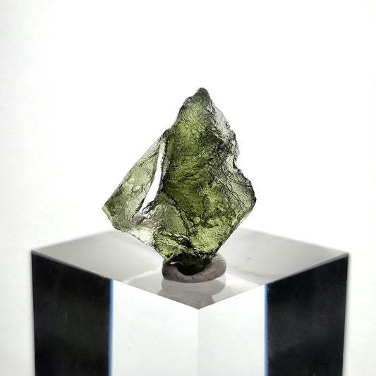Moldavite with Natural HOLE (1.3 gram) Moldavite