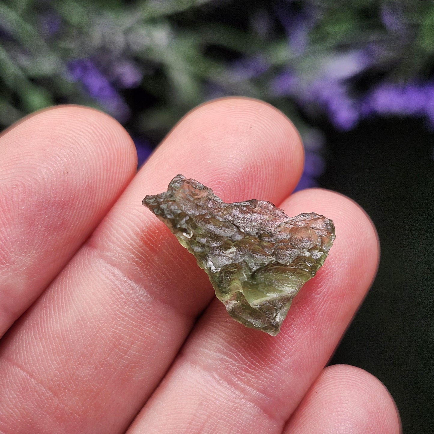 Moldavite with Natural HOLE