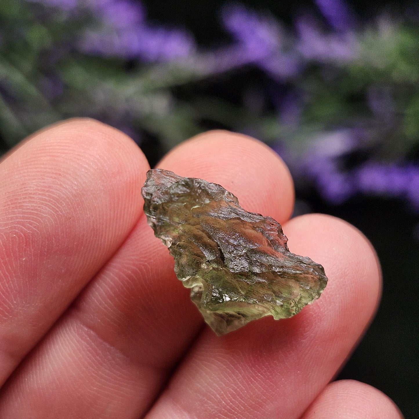 Moldavite with Natural HOLE