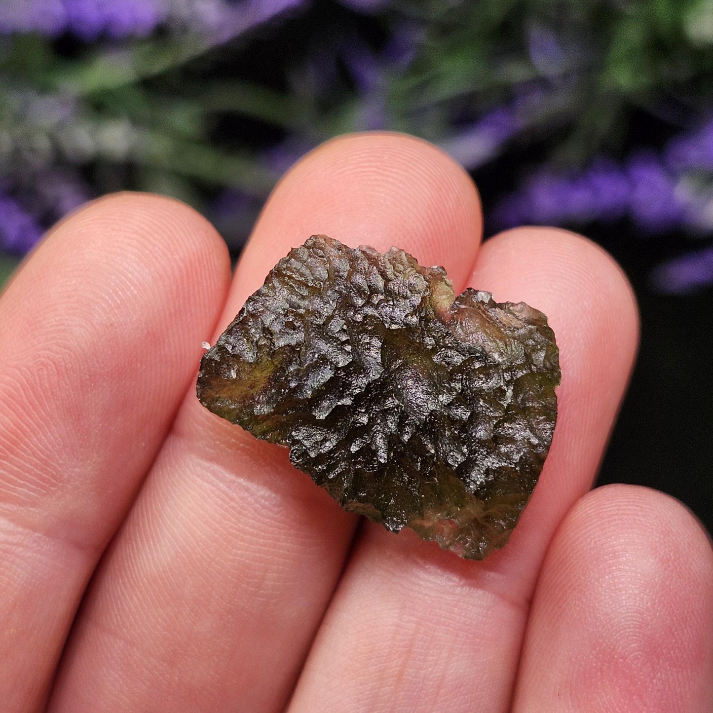 Moldavite with Natural HOLE