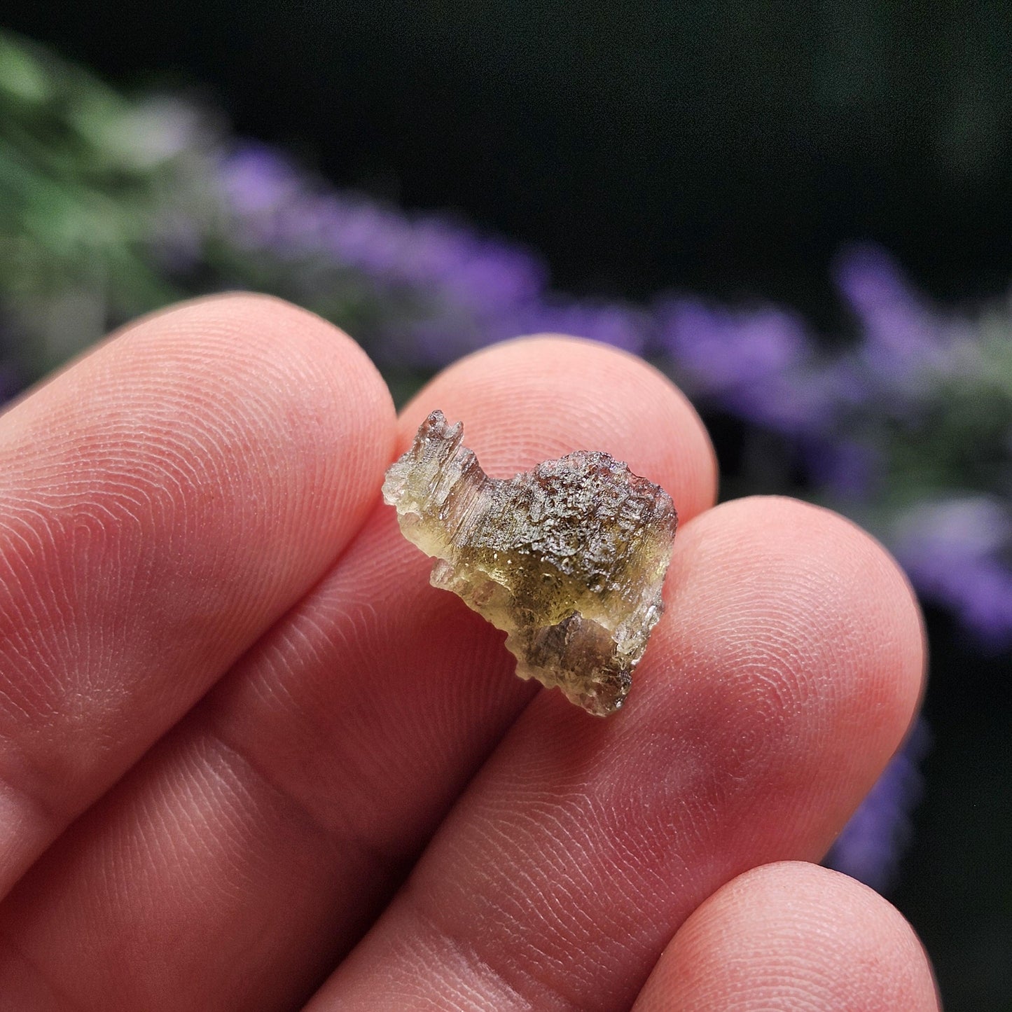 Moldavite with Natural HOLE