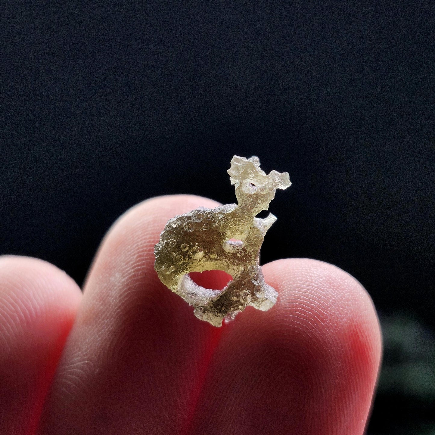 Moldavite with Natural HOLE