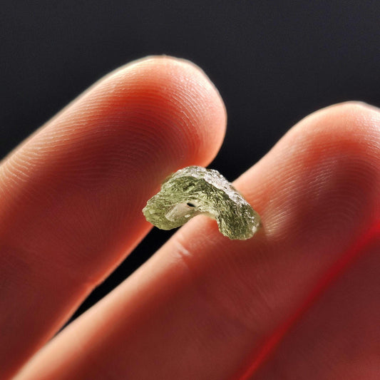 Moldavite with Natural HOLE