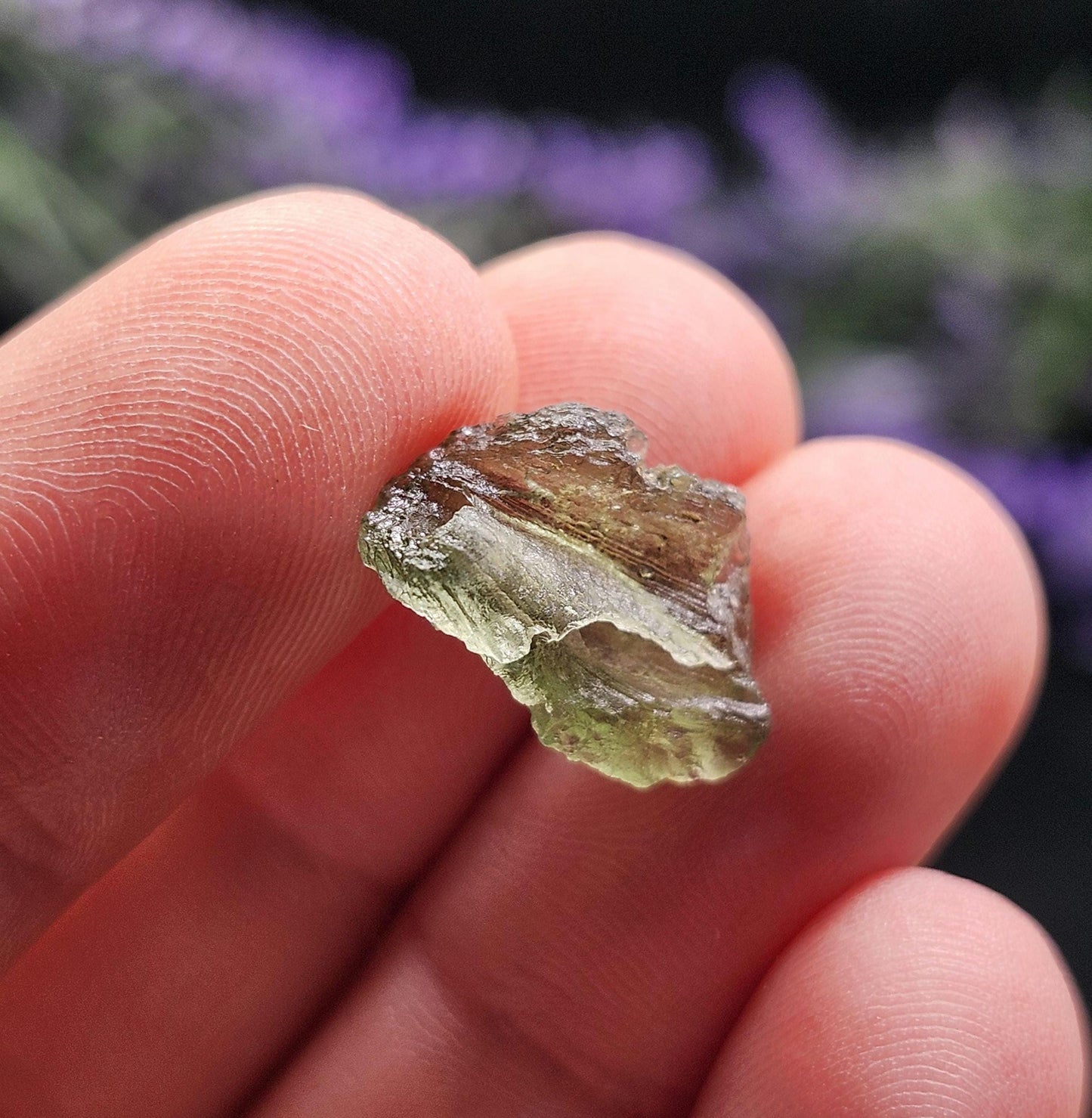 Moldavite with Natural HOLE