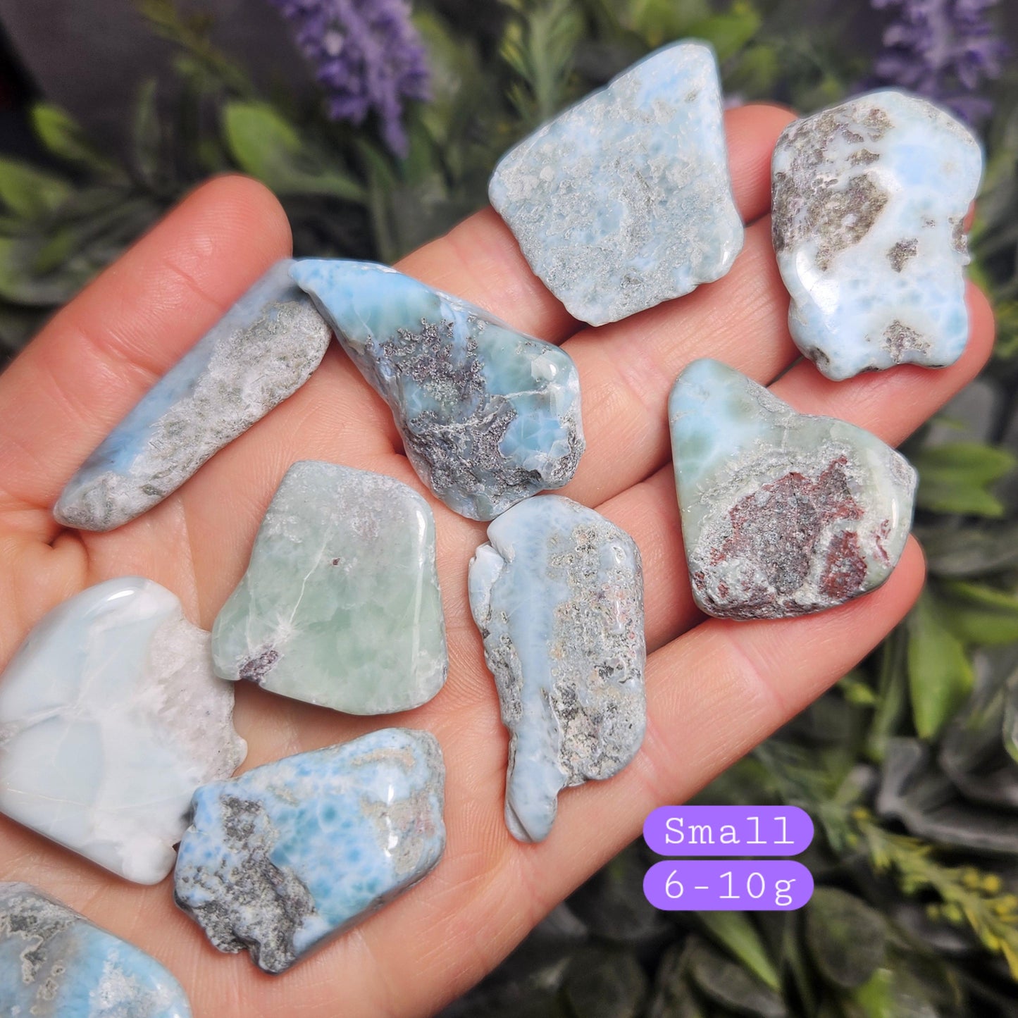 Polished Larimar Slab