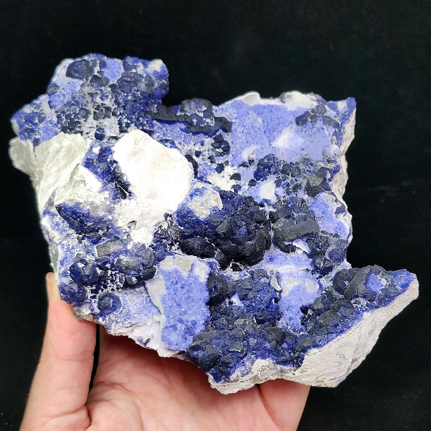 HUGE Blue Fluorite Specimen 1.6lbs
